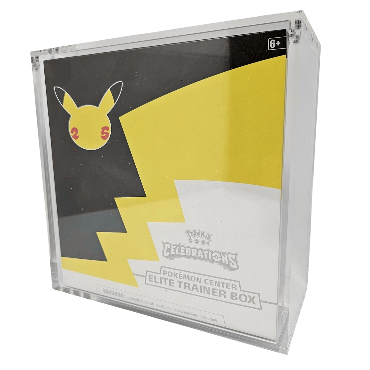 Pokemon TCG Celebrations Pokemon Center Elite Trainer Box Acrylic Display Case