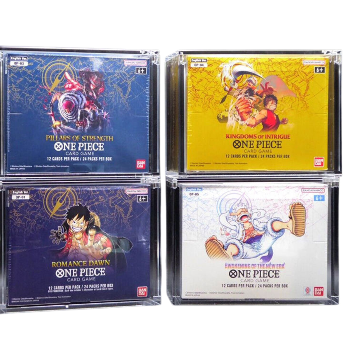 One Piece TCG Booster Box Acrylic Display Case