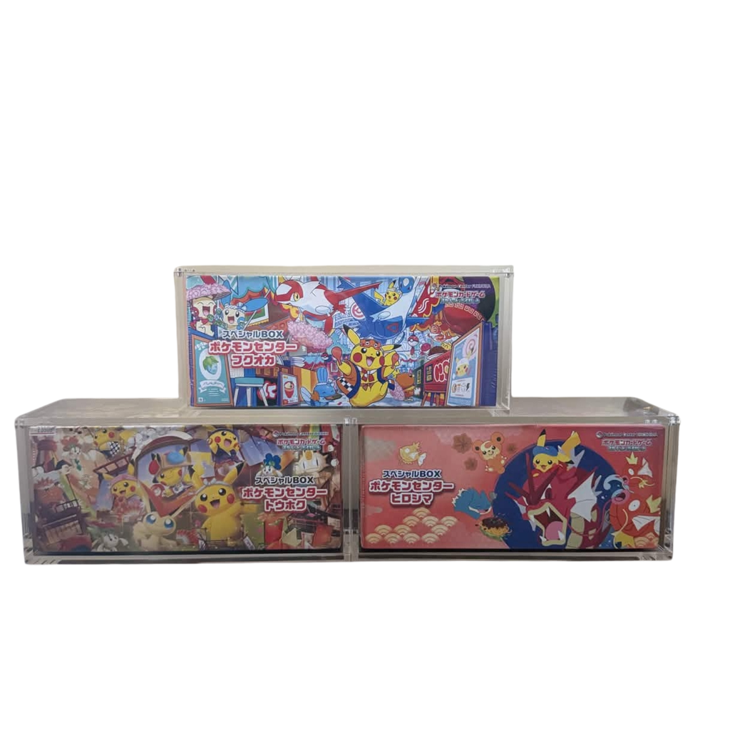 Pokemon TCG Japanese Pokemon Center Special Box Acrylic Display Case