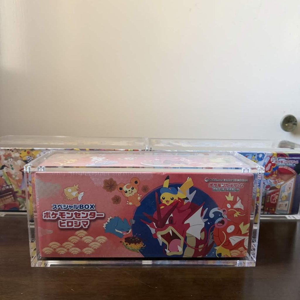 Pokemon TCG Japanese Pokemon Center Special Box Acrylic Display Case
